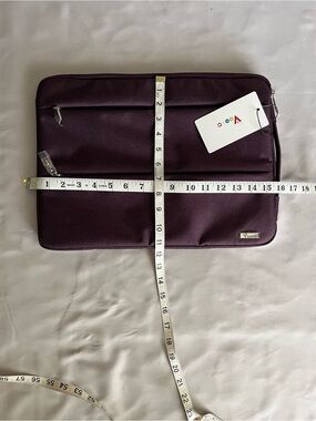 NWT Voova - Laptop Sleeve - Dark Purple - Approx 15.5" x 11" exterior dimensions